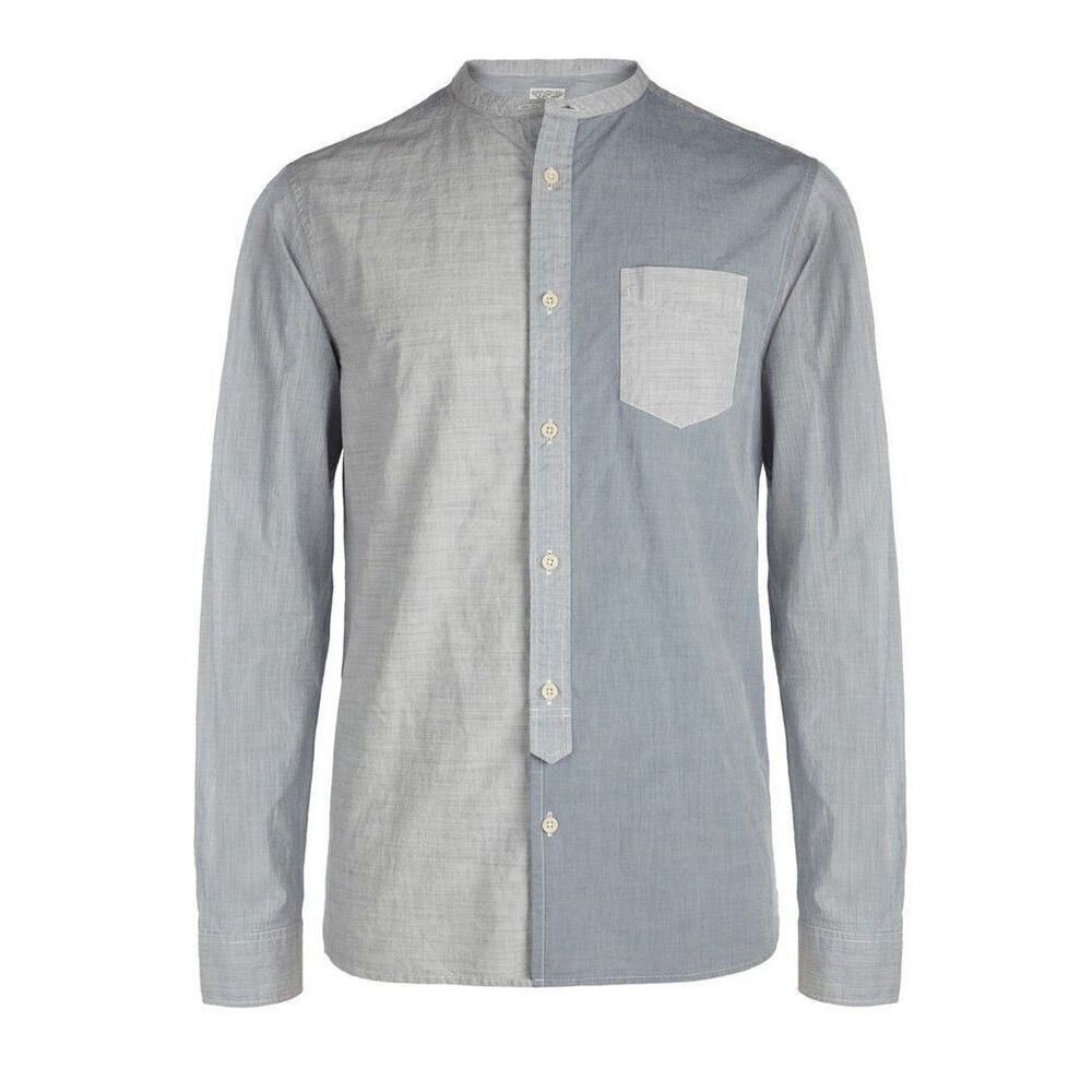 ✨Allsaints Spitalfeild Button Down Long Sleeve Charlestown Blue Sz Med Shirt✨